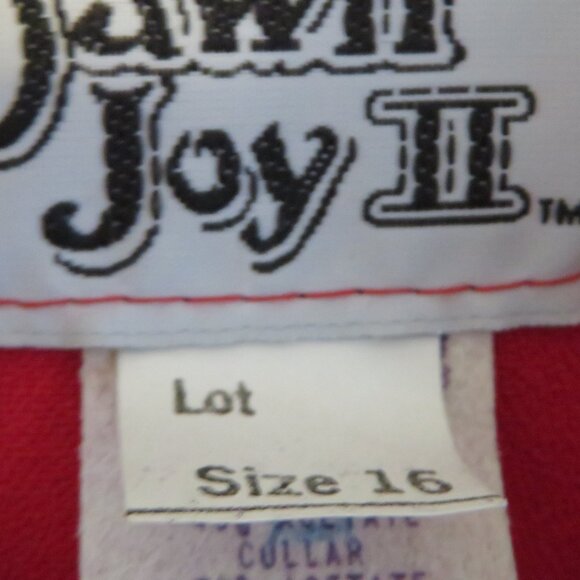 2 Piece Dawn Joy II Red & Black Dress Suit Jacket and Skirt - Picture 5 of 14